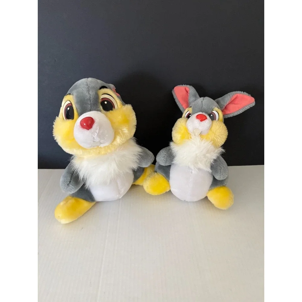 Vintage Bundle (2) Disney Bambi Thumper Plush Disneyland Walt Disney World Korea